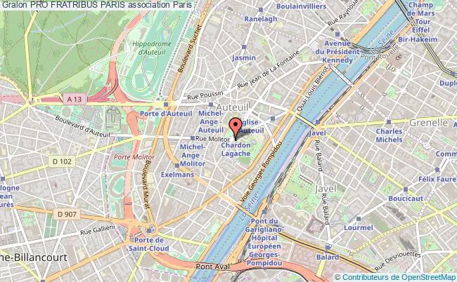 plan association Pro Fratribus Paris Paris
