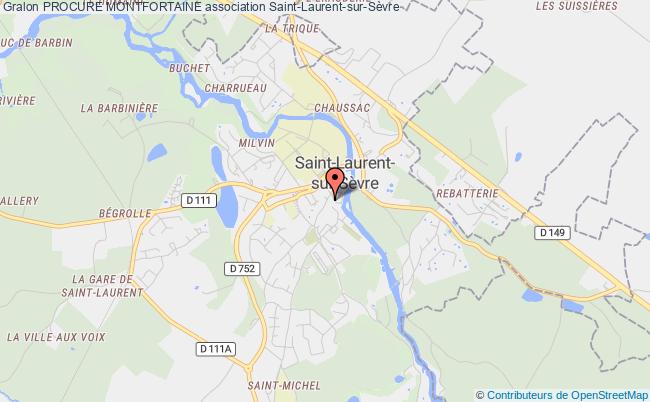 plan association Procure Montfortaine Saint-Laurent-sur-Sèvre