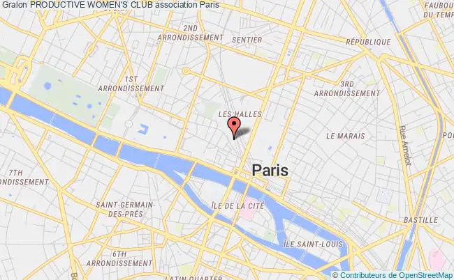 plan association Productive Women's Club Paris 1er