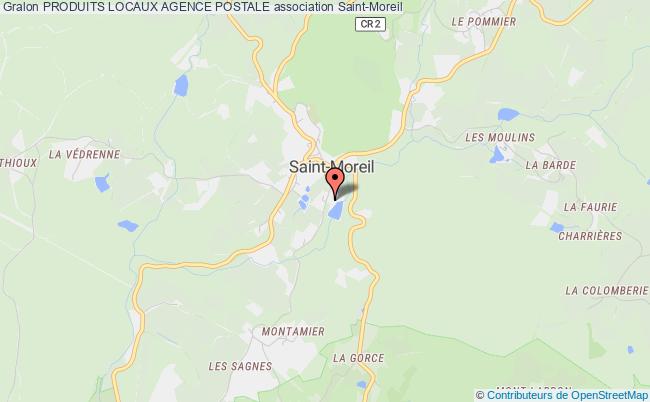 plan association Produits Locaux Agence Postale Saint-Moreil