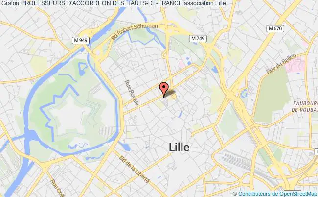 plan association Professeurs D'accordÉon Des Hauts-de-france Lille