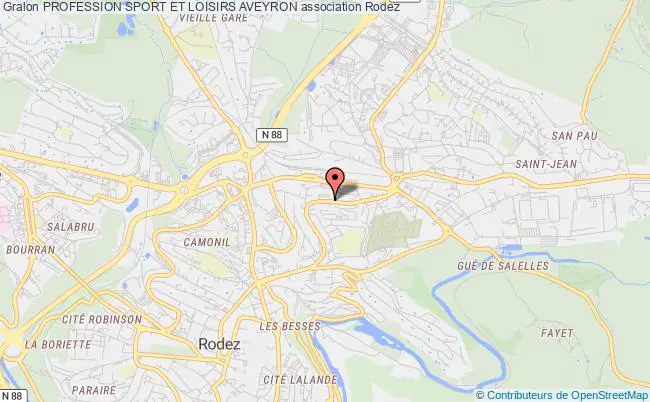 plan association Profession Sport Et Loisirs Aveyron Rodez