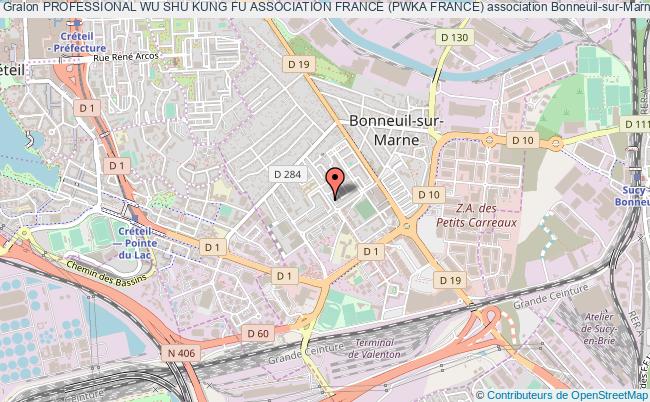plan association Professional Wu Shu Kung Fu Association France (pwka France) Bonneuil-sur-Marne