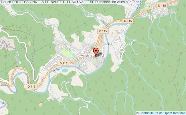 plan association Professionnels De Sante Du Haut Vallespir Arles-sur-Tech