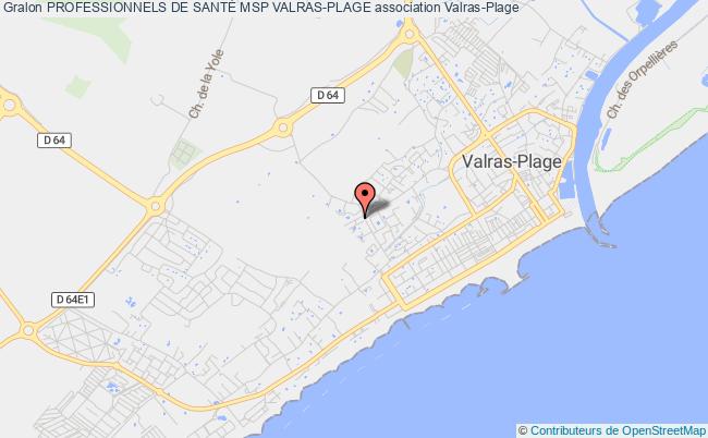 plan association Professionnels De SantÉ Msp Valras-plage Valras-Plage