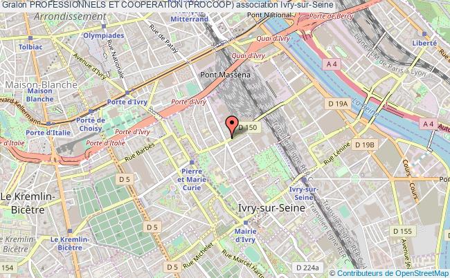 plan association Professionnels Et Cooperation (procoop) Ivry-sur-Seine