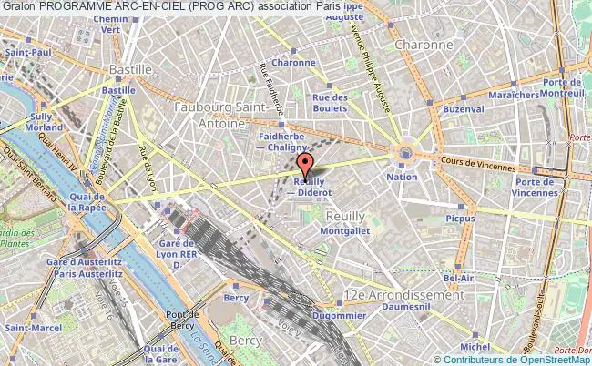 plan association Programme Arc-en-ciel (prog Arc) Paris