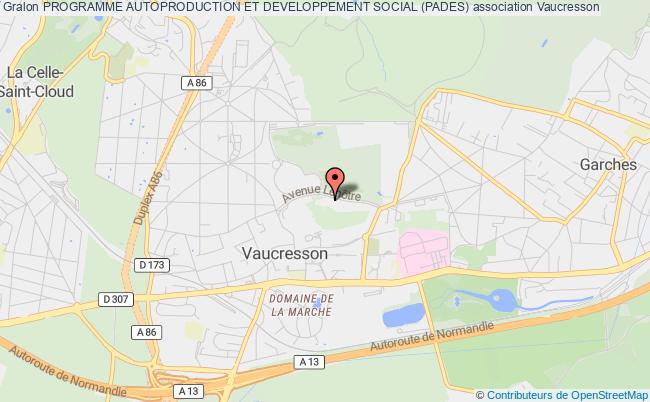 plan association Programme Autoproduction Et Developpement Social (pades) Vaucresson