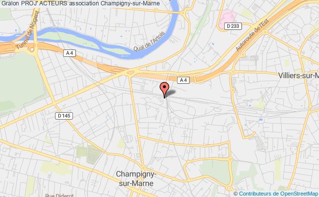 plan association Proj' Acteurs Champigny-sur-Marne