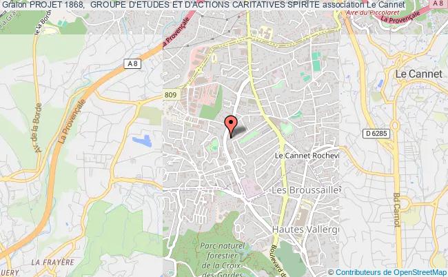 PROJET 1868,  GROUPE D'ETUDES ET D'ACTIONS CARITATIVES SPIRITE