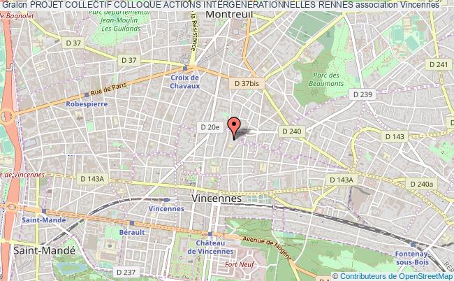 plan association Projet Collectif Colloque Actions Intergenerationnelles Rennes Vincennes