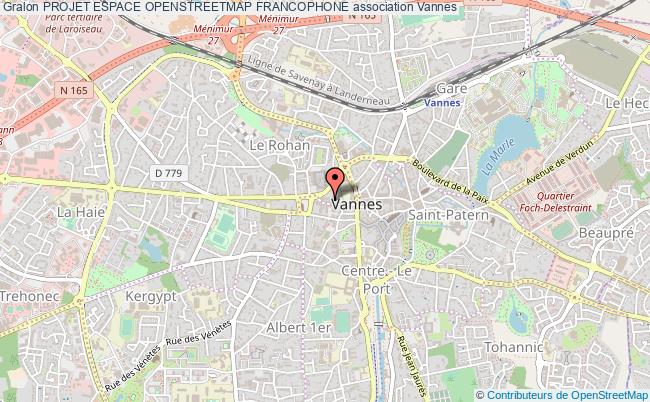 plan association Projet Espace Openstreetmap Francophone Vannes