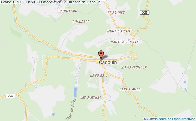 plan association Projet KaÏros Buisson-de-Cadouin