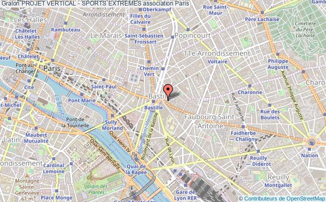 plan association Projet Vertical - Sports Extremes Paris