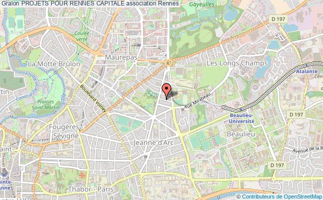 plan association Projets Pour Rennes Capitale Rennes
