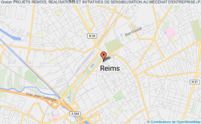 plan association Projets Remois, Realisations Et Initiatives De Sensibilisation Au Mecenat D'entreprise (p.r.i.s.m.e.) Reims
