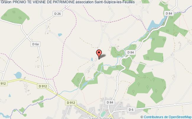 plan association Promo Te Vienne De Patrimoine Saint-Sulpice-les-Feuilles