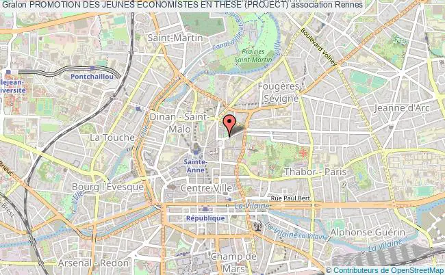 plan association Promotion Des Jeunes Economistes En These (project) Rennes