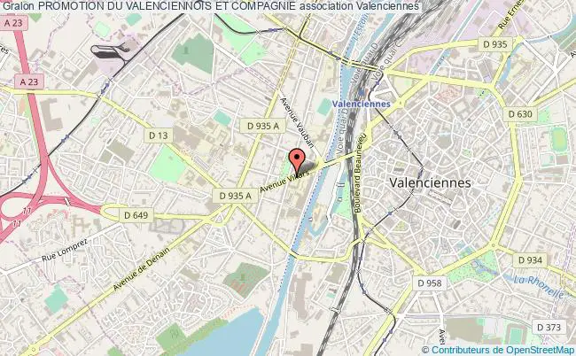 plan association Promotion Du Valenciennois Et Compagnie Valenciennes