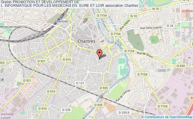 plan association Promotion Et Developpement De 
L  Informatique Pour Les Medecins En  Eure Et Loir Chartres