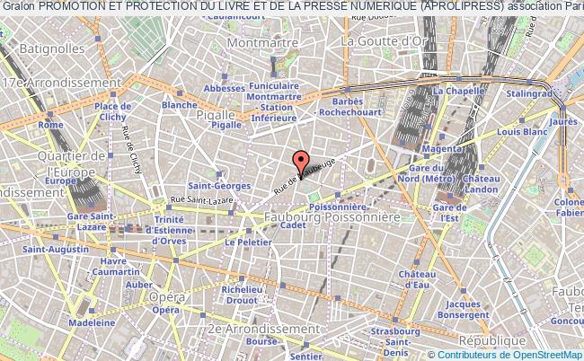 plan association Promotion Et Protection Du Livre Et De La Presse Numerique (aprolipress) Paris