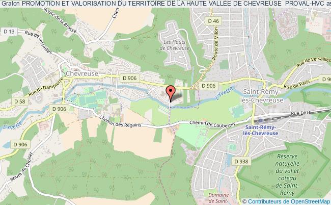 plan association Promotion Et Valorisation Du Territoire De La Haute VallÉe De Chevreuse  Proval-hvc Chevreuse