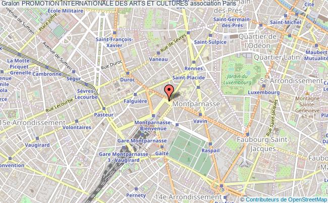 plan association Promotion Internationale Des Arts Et Cultures Paris 15e