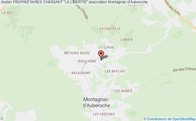 plan association PropriÉtaires Chassant "la LibertiÉ" Montagnac-d'Auberoche