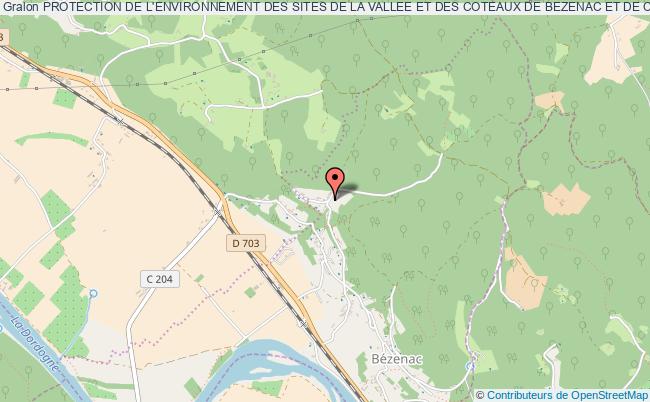 plan association Protection De L'environnement Des Sites De La Vallee Et Des Coteaux De Bezenac Et De Castels Bézenac