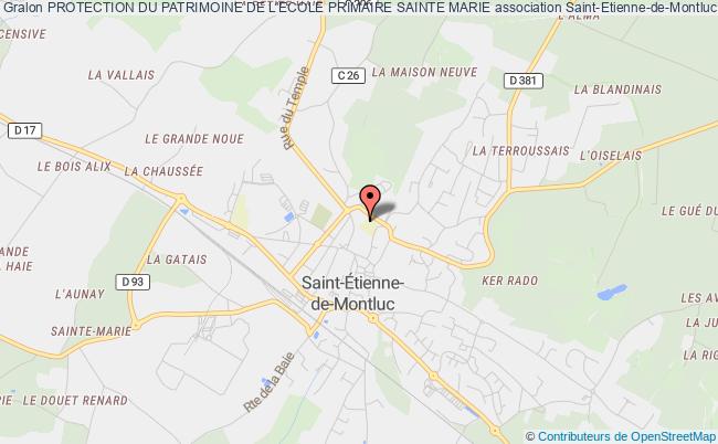 plan association Protection Du Patrimoine De L'ecole Primaire Sainte Marie Saint-Étienne-de-Montluc