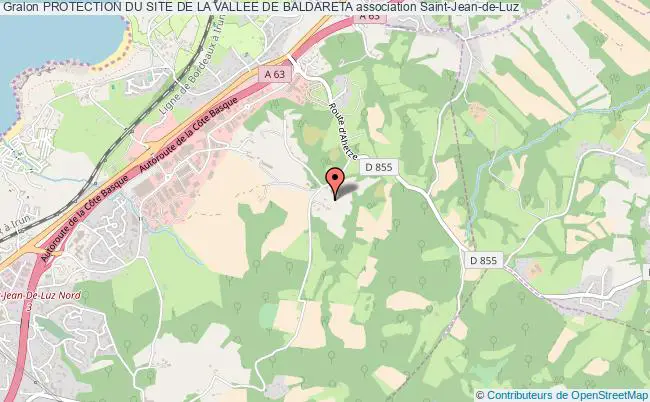 plan association Protection Du Site De La Vallee De Baldareta Saint-Jean-de-Luz