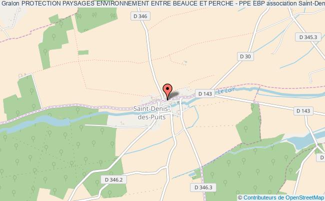 plan association Protection Paysages Environnement Entre Beauce Et Perche - Ppe Ebp Saint-Denis-des-Puits