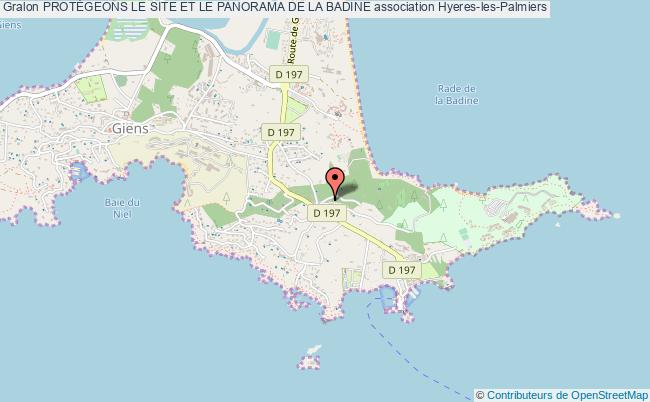 plan association ProtÉgeons Le Site Et Le Panorama De La Badine Hyères