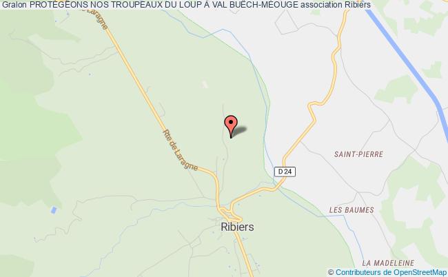 plan association ProtÉgeons Nos Troupeaux Du Loup À Val BuËch-mÉouge 