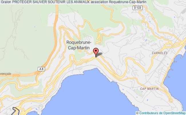 plan association ProtÉger Sauver Soutenir Les Animaux Roquebrune-Cap-Martin