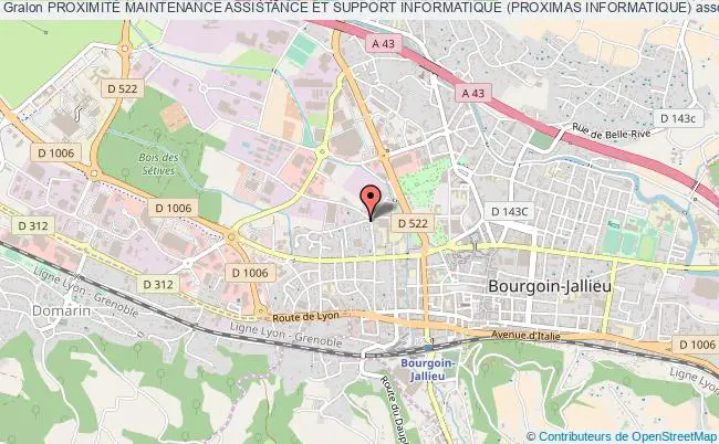 plan association ProximitÉ Maintenance Assistance Et Support Informatique (proximas Informatique) Bourgoin-Jallieu