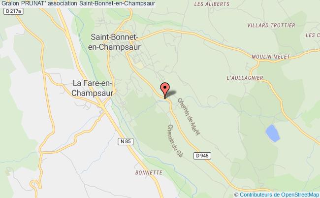 plan association Prunat' Saint-Bonnet-en-Champsaur