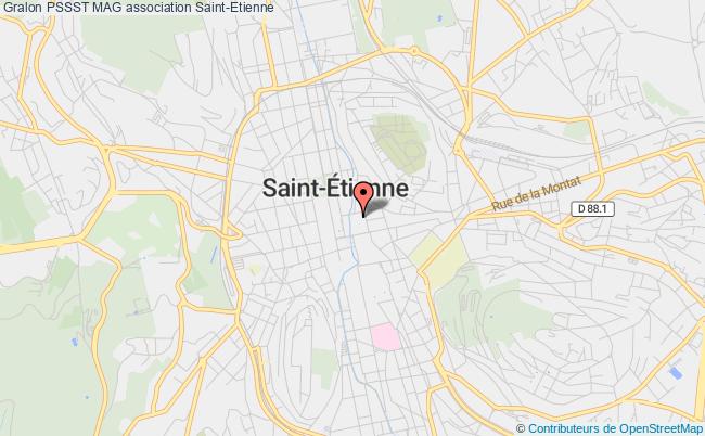 plan association Pssst Mag Saint-Étienne
