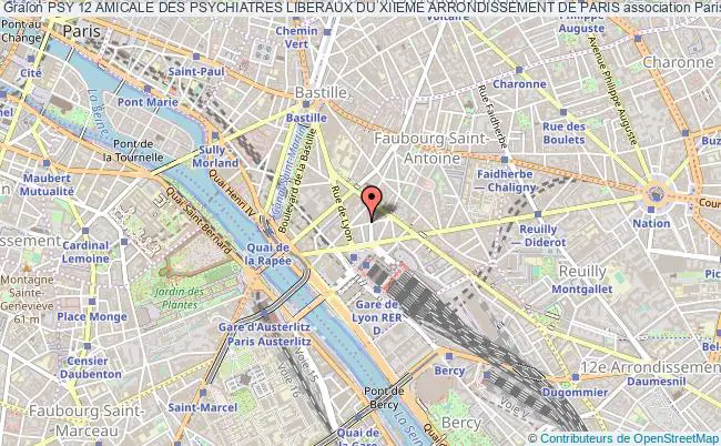 plan association Psy 12 Amicale Des Psychiatres Liberaux Du Xiieme Arrondissement De Paris Paris