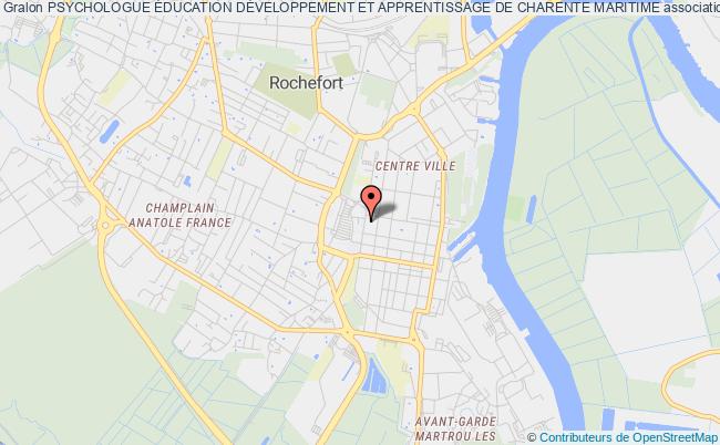 plan association Psychologue Éducation DÉveloppement Et Apprentissage De Charente Maritime Rochefort