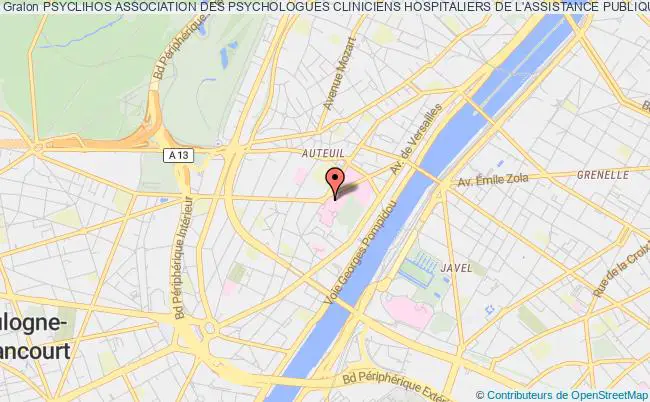 plan association Psyclihos Association Des Psychologues Cliniciens Hospitaliers De L'assistance Publique Hopitaux De Paris Paris