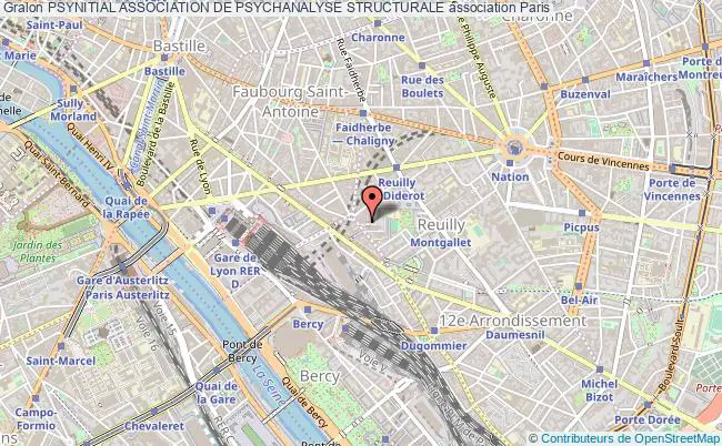 plan association Psynitial Association De Psychanalyse Structurale Paris
