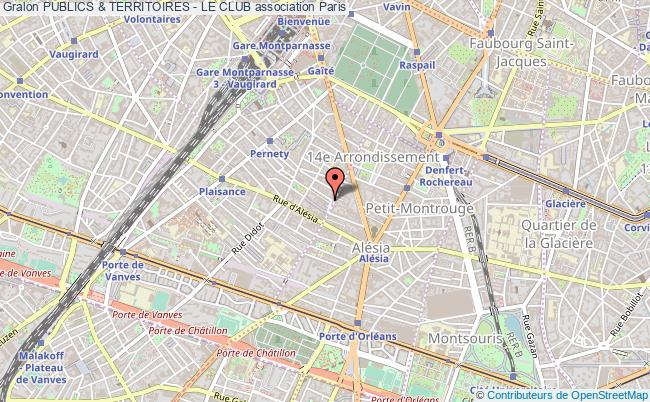 plan association Publics & Territoires - Le Club Paris 14e