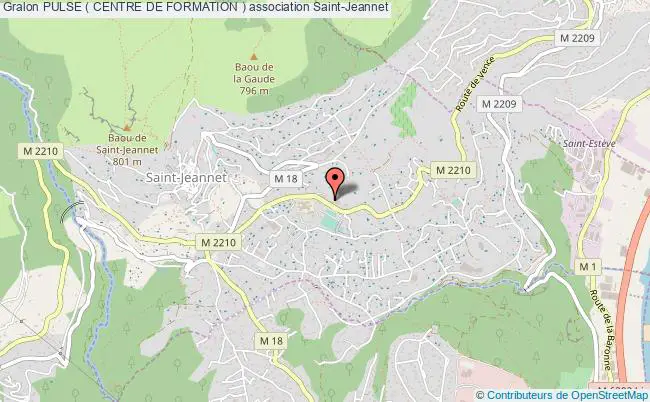 plan association Pulse ( Centre De Formation ) Saint-Jeannet