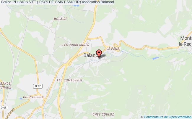 plan association Pulsion Vtt ( Pays De Saint Amour) Balanod