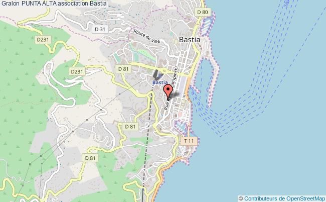 plan association Punta Alta Bastia