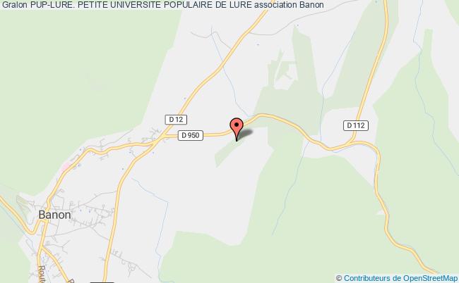 plan association Pup-lure. Petite Universite Populaire De Lure 