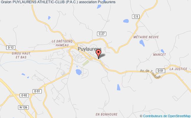 plan association Puylaurens Athletic-club (p.a.c.) Puylaurens