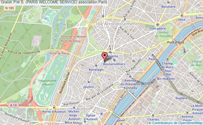 plan association P.w.s. (paris Welcome Service) Paris