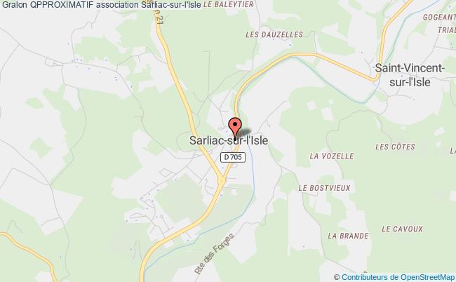 plan association Qpproximatif Sarliac-sur-l'Isle